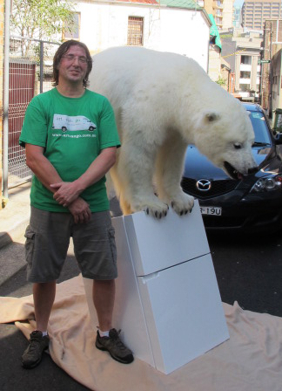 Colin and the polar bear